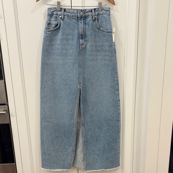 Anthropologie Pilcro Denim Skirt with Slit in Front—BEAUTIFUL!! New With Tags-4 - Picture 1 of 8